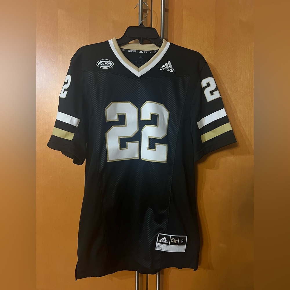Adidas Georgia Tech Football Jersey US M Black Yellow Jackets 2022/23 HG4404